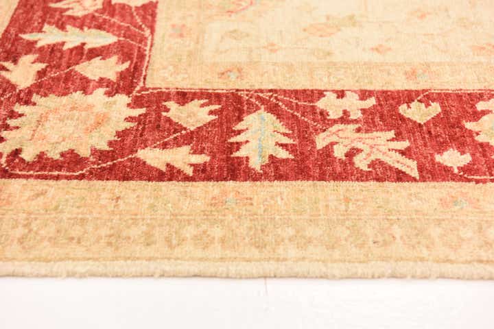 5' 9 x 7' 8 Hand Knotted Peshawar Ziegler Rug