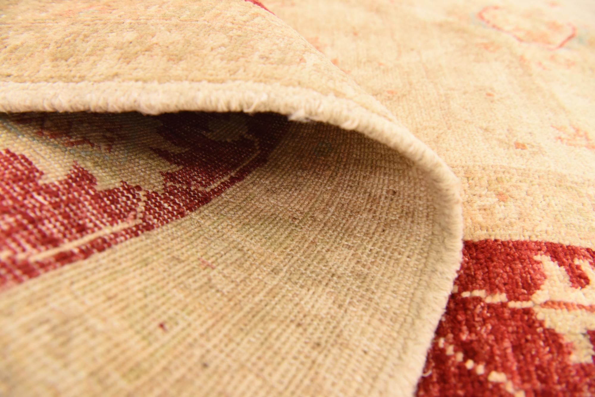 5' 9 x 7' 8 Hand Knotted Peshawar Ziegler Rug