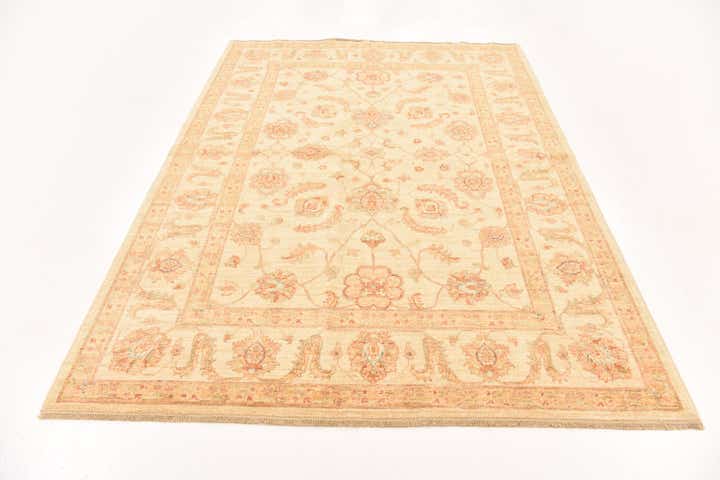5' 9 x 8' 2 Hand Knotted Peshawar Ziegler Rug