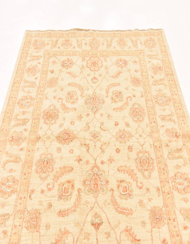 Detail image of 5' 9 x 8' 2  Hand Knotted Peshawar Ziegler Rug