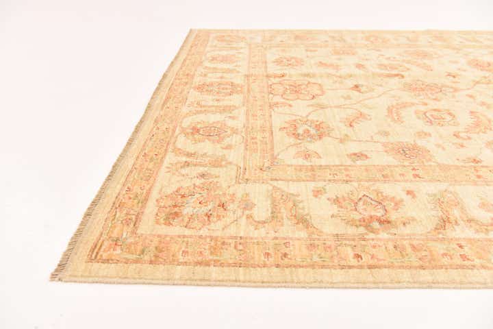 5' 9 x 8' 2 Hand Knotted Peshawar Ziegler Rug