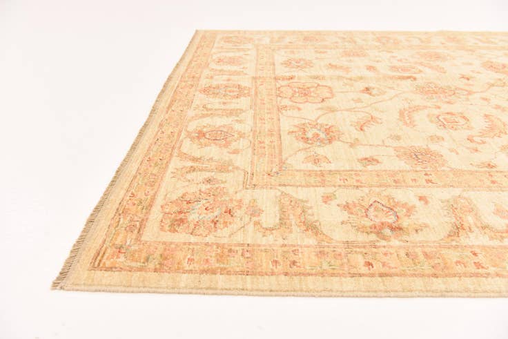 Detail image of 5' 9 x 8' 2 Hand Knotted Peshawar Ziegler Rug