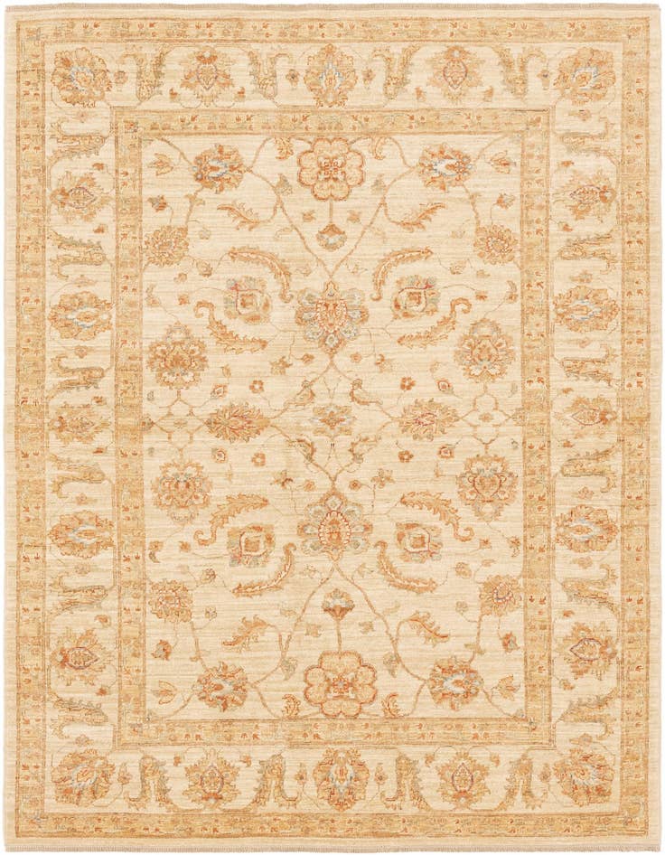 Detail image of 5' 9 x 8' 2 Hand Knotted Peshawar Ziegler Rug