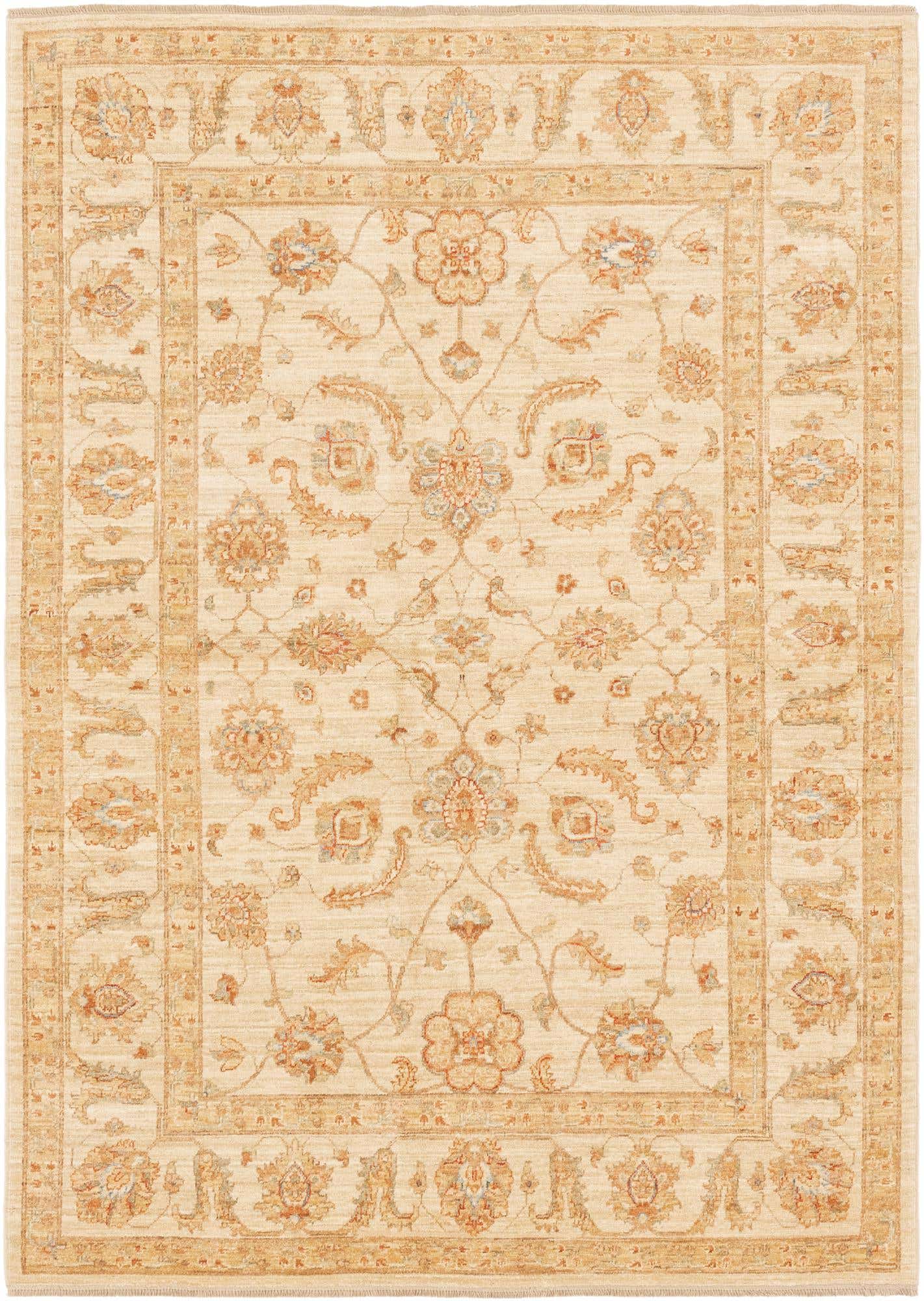 5' 9 x 8' 2 Hand Knotted Peshawar Ziegler Rug