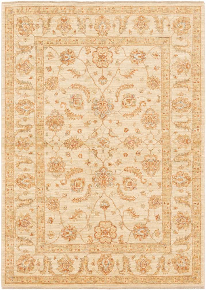 5' 9 x 8' 2 Hand Knotted Peshawar Ziegler Rug