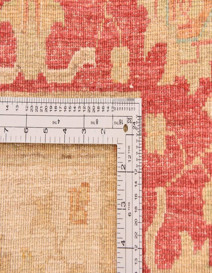 Detail image of 5' 8 x 7' 9  Hand Knotted Peshawar Ziegler Rug