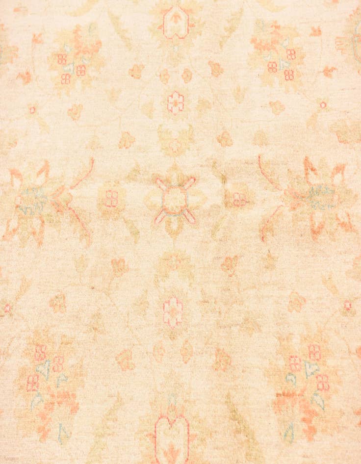 Detail image of 5' 8 x 7' 9  Hand Knotted Peshawar Ziegler Rug