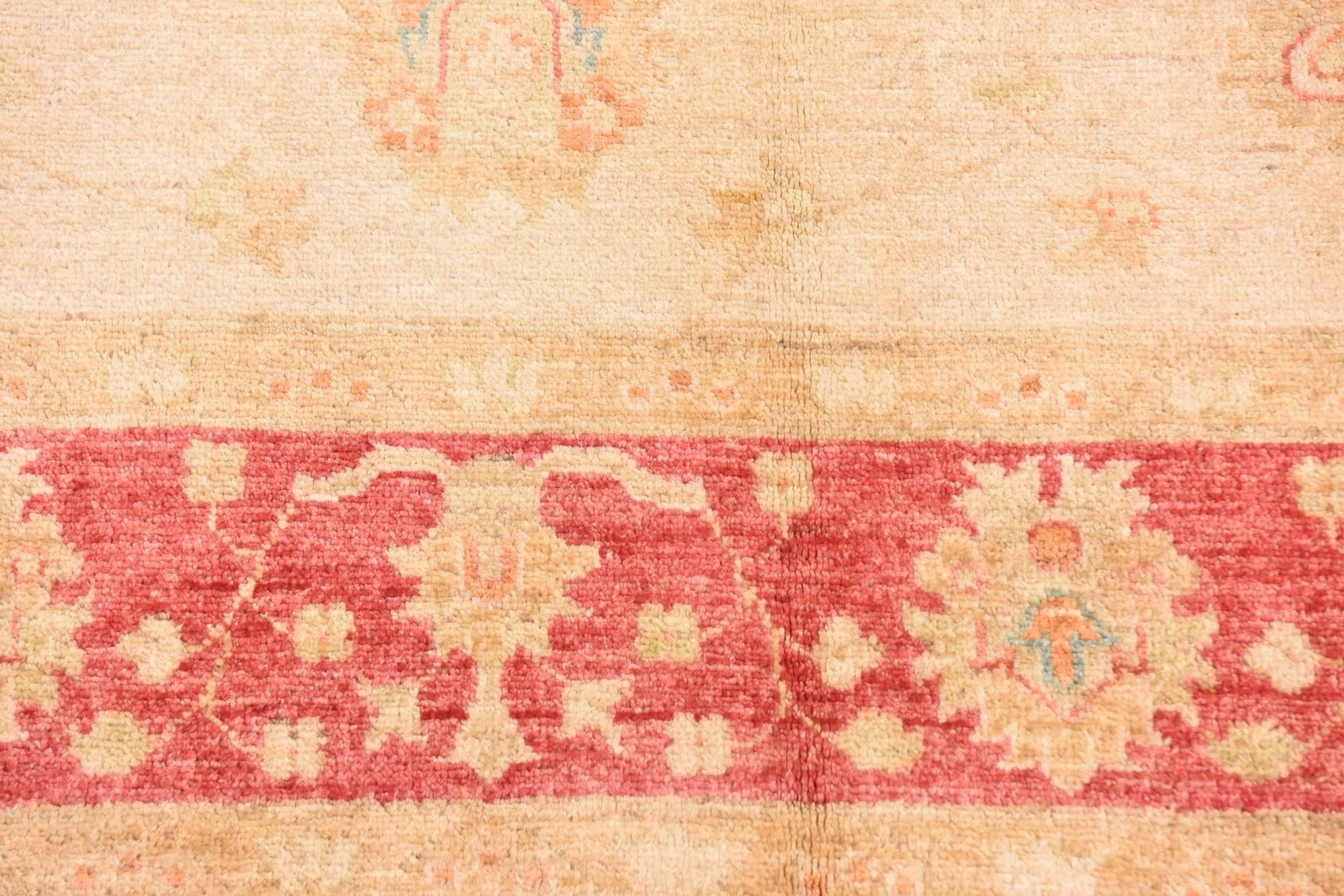 5' 8 x 7' 9 Hand Knotted Peshawar Ziegler Rug