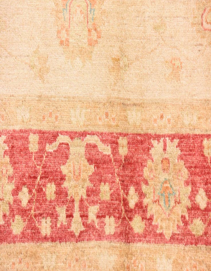 Detail image of 5' 8 x 7' 9  Hand Knotted Peshawar Ziegler Rug