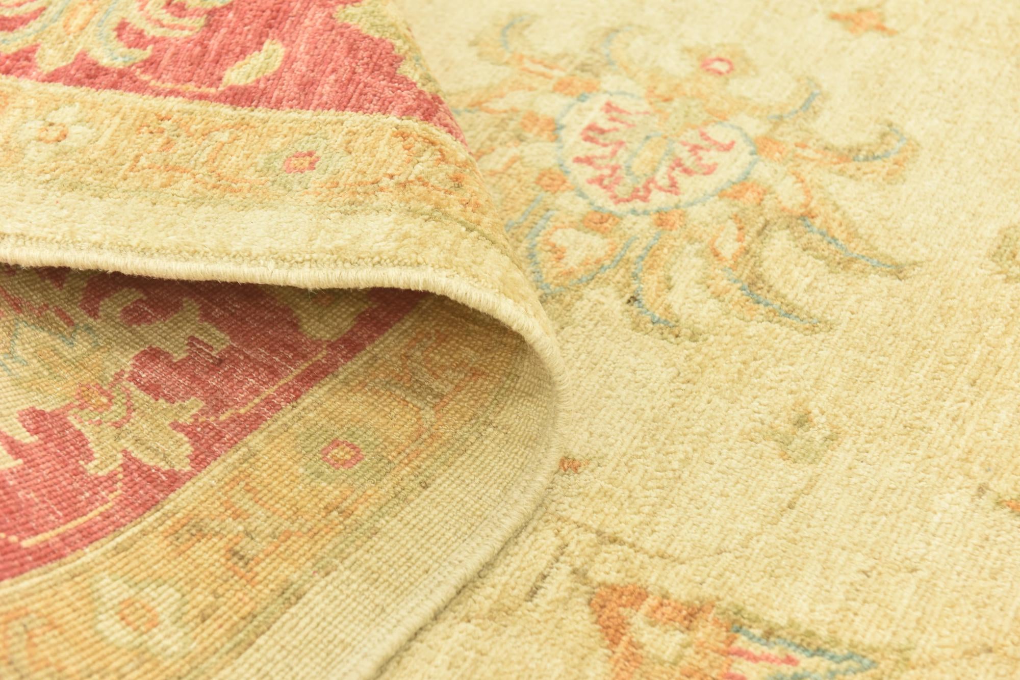 6' 8 x 9' 7 Hand Knotted Peshawar Ziegler Rug