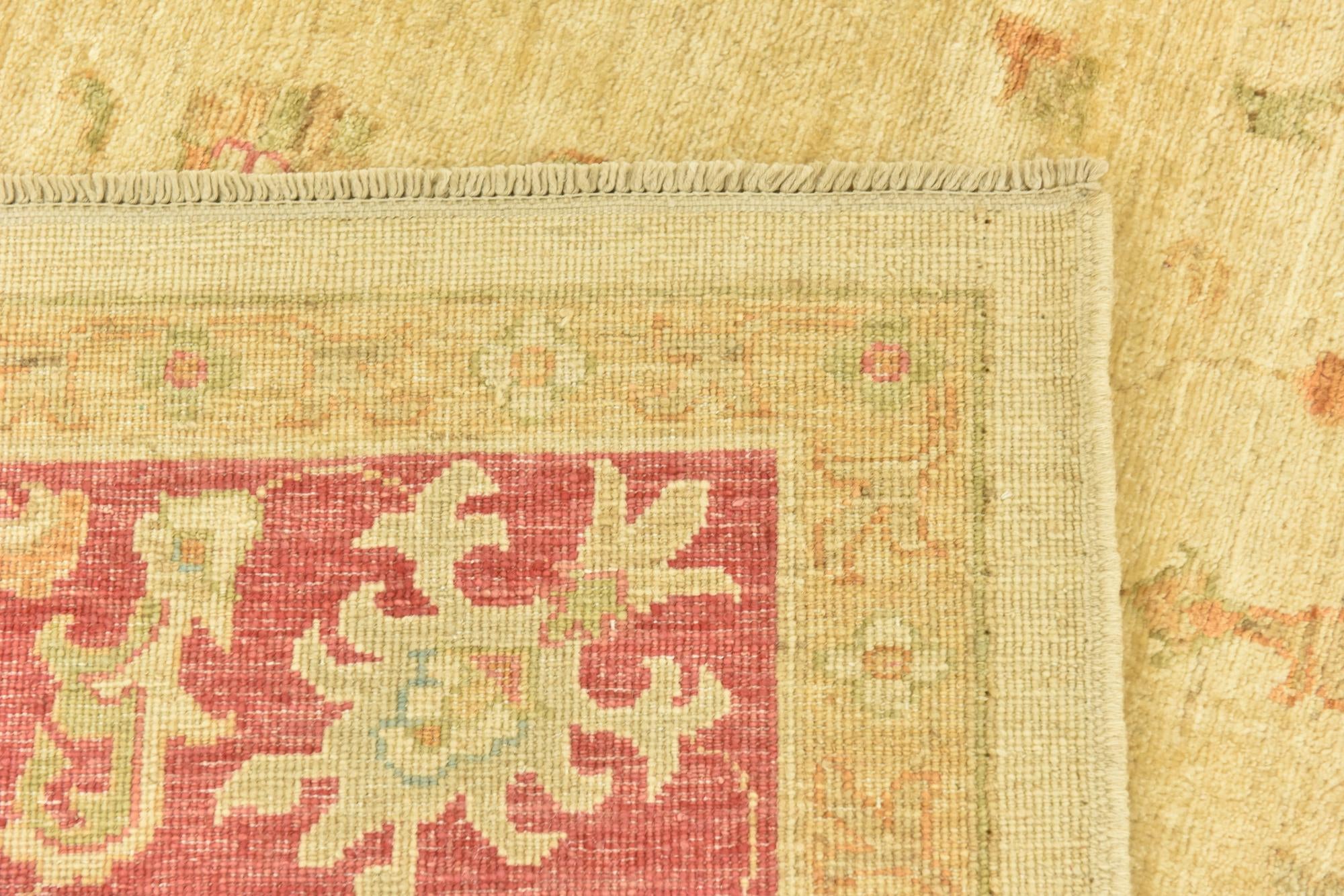 6' 8 x 9' 7 Hand Knotted Peshawar Ziegler Rug