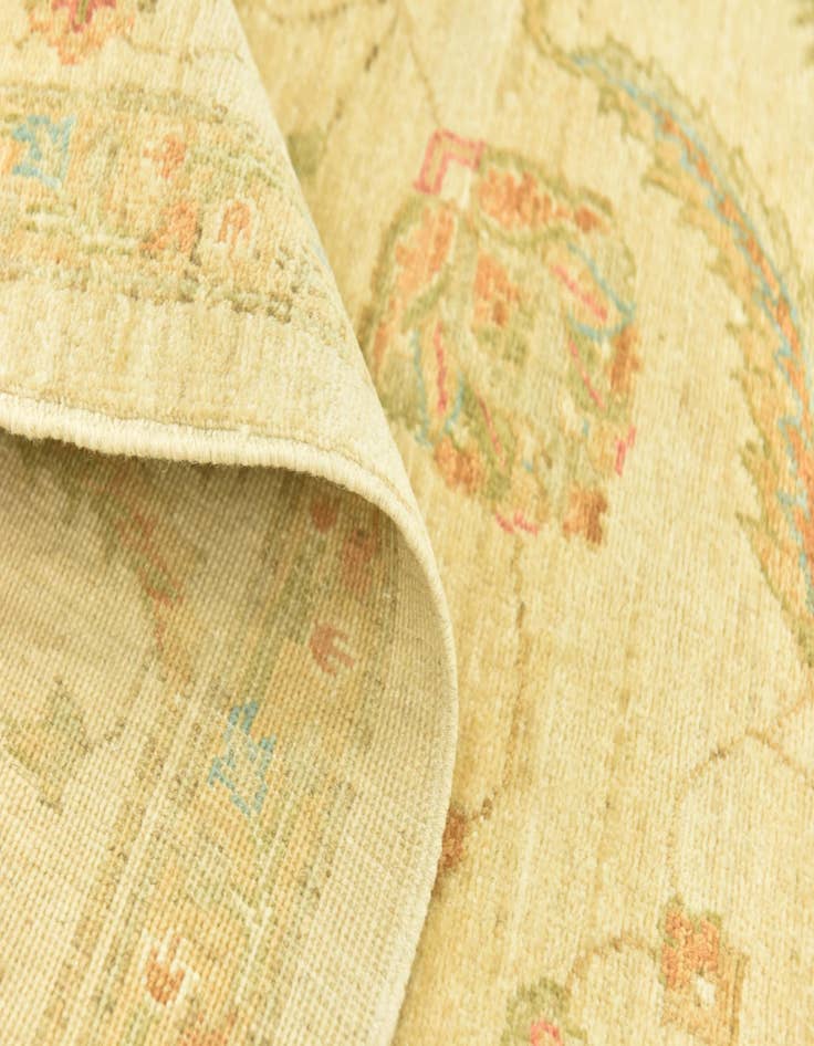 Detail image of 6' 7 x 9' 7  Hand Knotted Peshawar Ziegler Rug