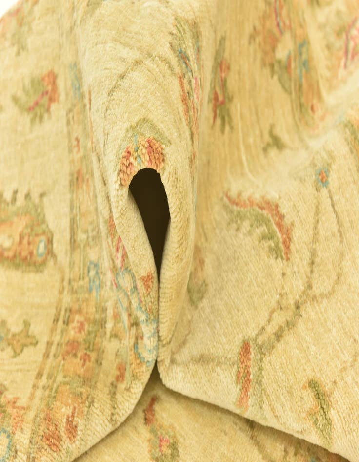 Detail image of 6' 7 x 9' 7  Hand Knotted Peshawar Ziegler Rug