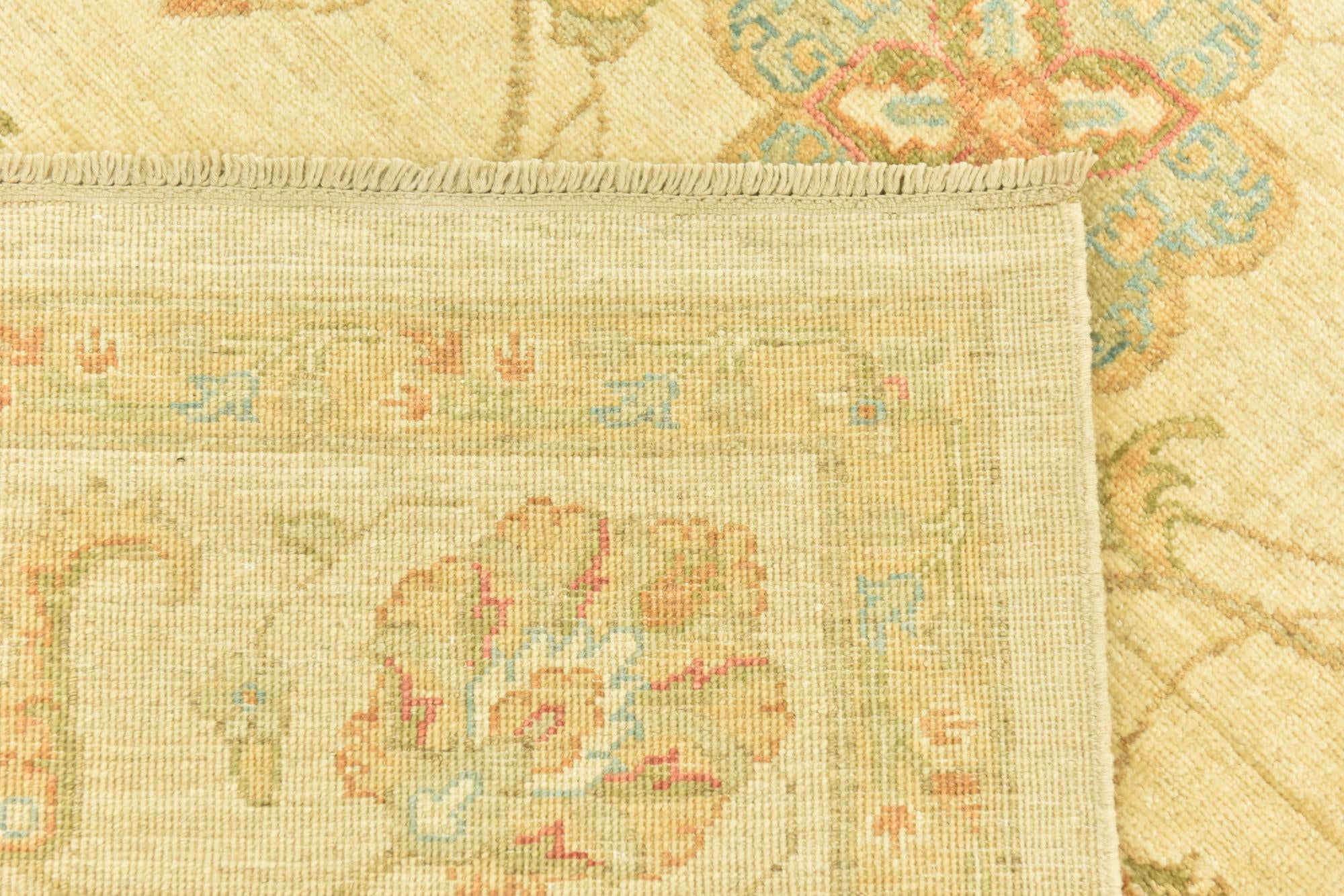 6' 7 x 9' 7 Hand Knotted Peshawar Ziegler Rug