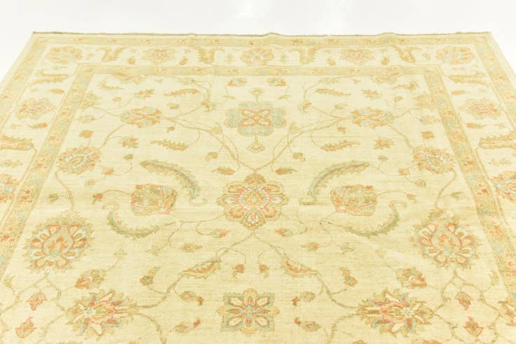 Detail image of 6' 7 x 9' 7 Hand Knotted Peshawar Ziegler Rug