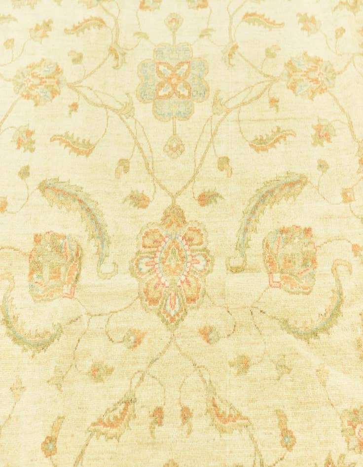 Detail image of 6' 7 x 9' 7  Hand Knotted Peshawar Ziegler Rug
