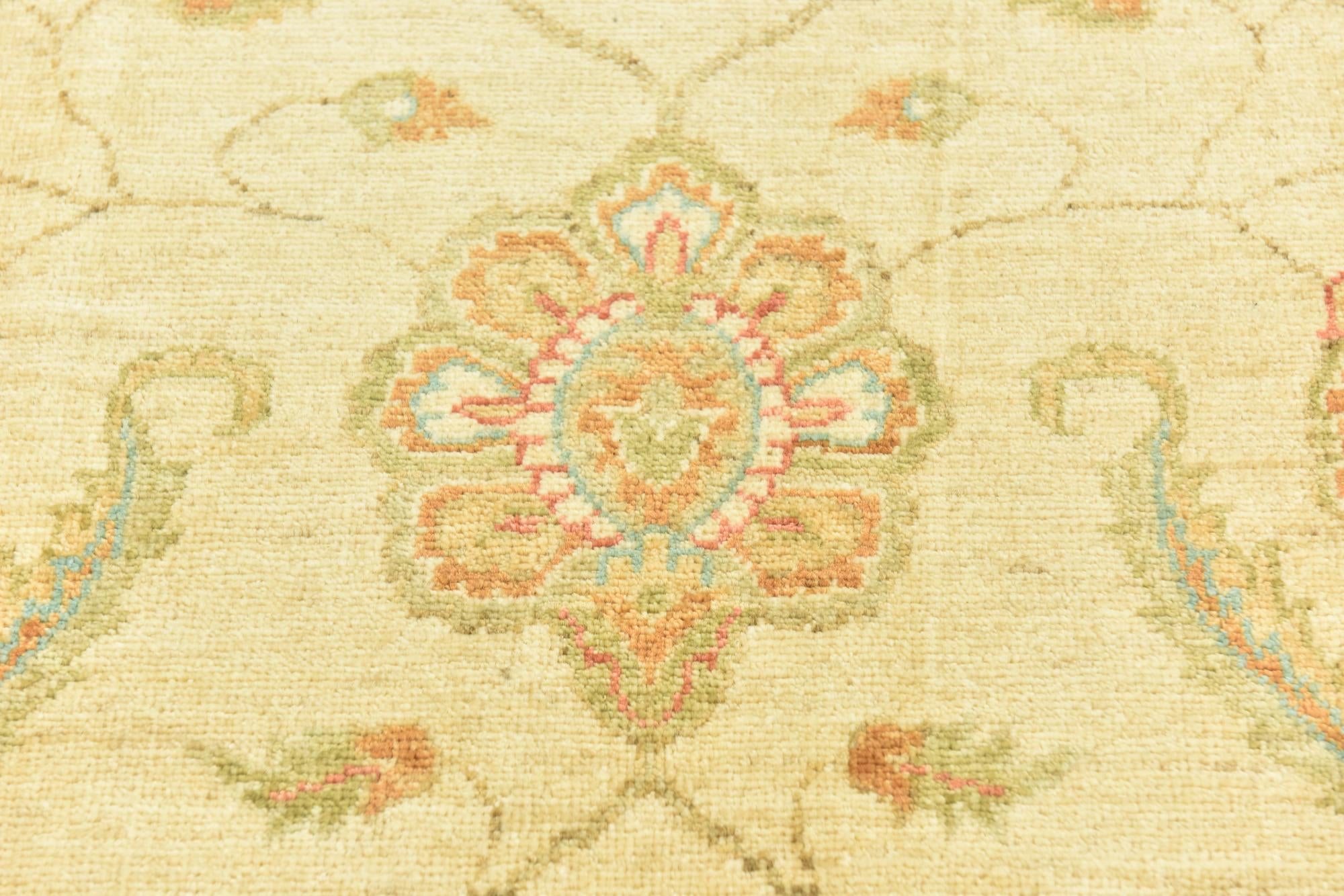 6' 7 x 9' 7 Hand Knotted Peshawar Ziegler Rug