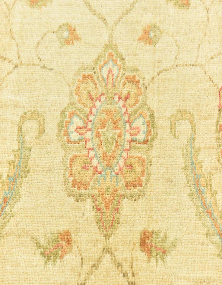 Detail image of 6' 7 x 9' 7  Hand Knotted Peshawar Ziegler Rug