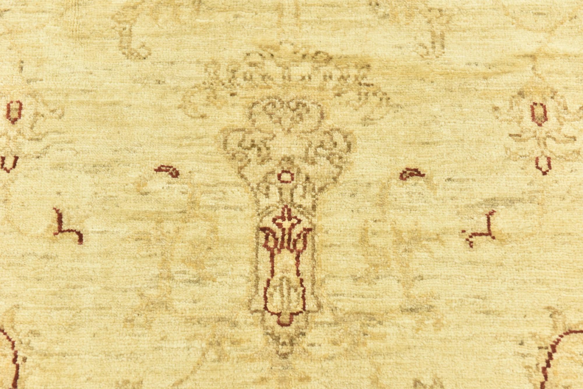 7' 1 x 9' 5 Hand Knotted Peshawar Ziegler Rug