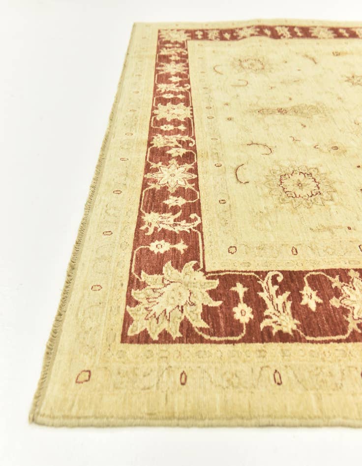 Detail image of 7' 1 x 9' 5  Hand Knotted Peshawar Ziegler Rug