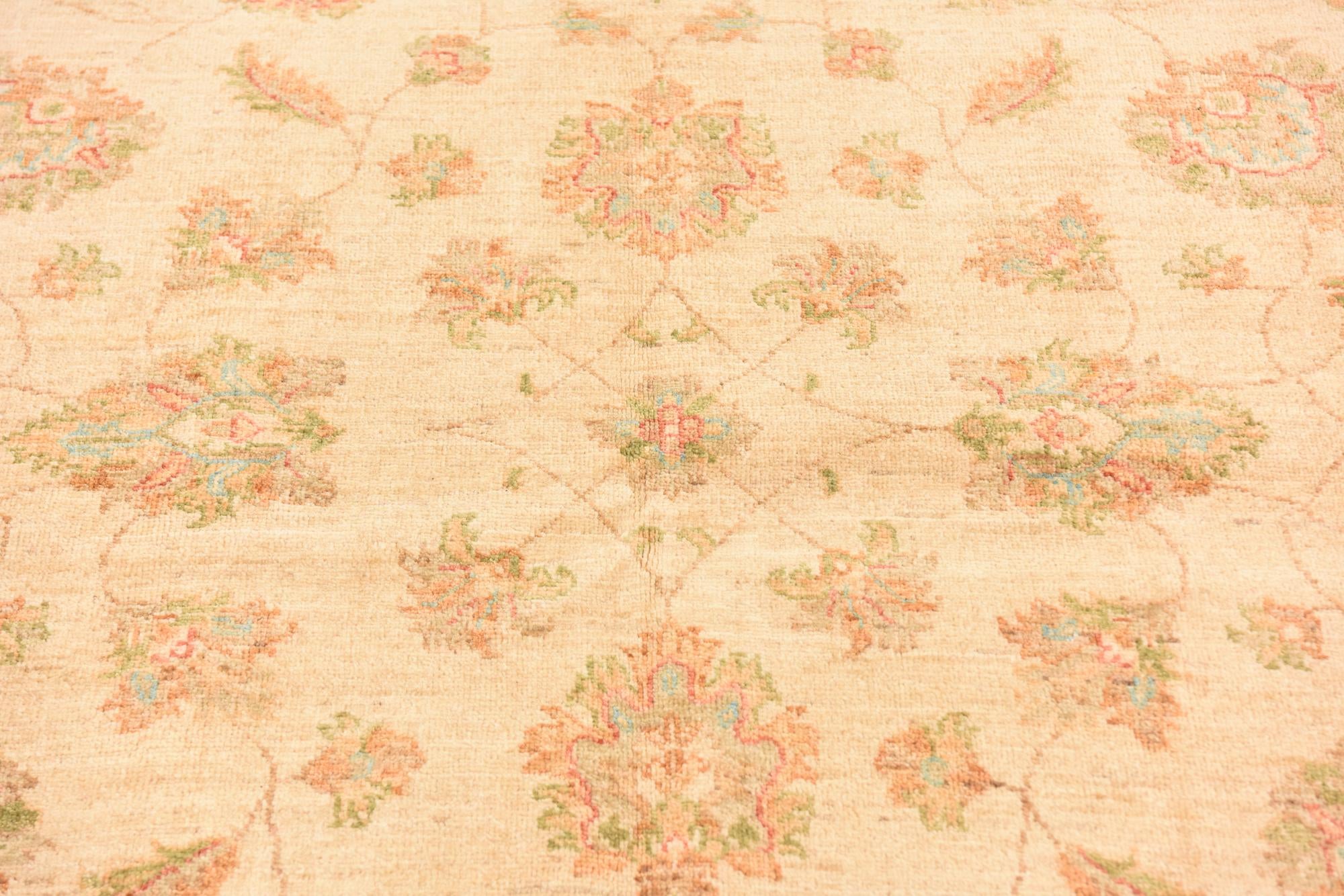 5' 7 x 7' 9 Hand Knotted Peshawar Ziegler Rug