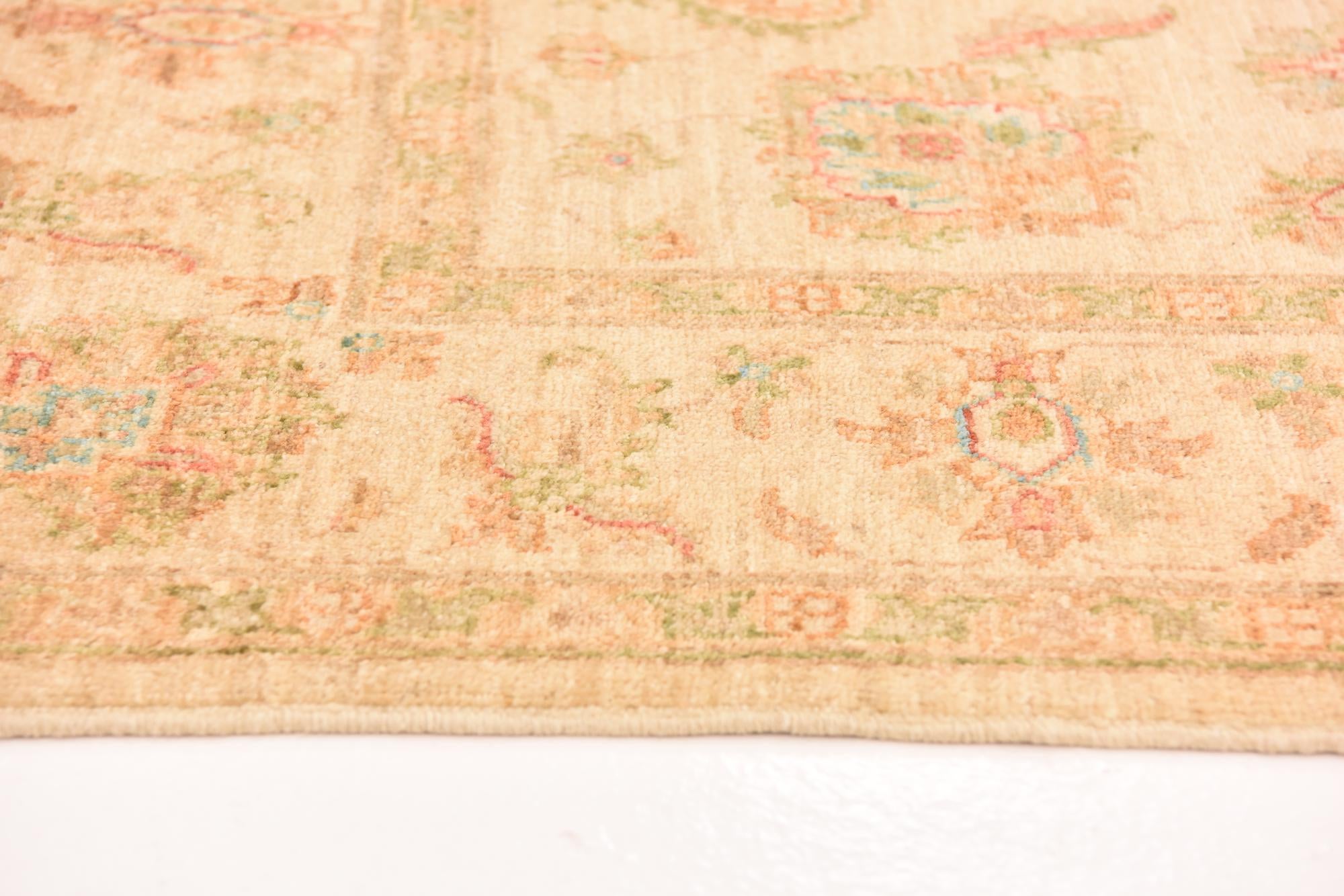 5' 7 x 7' 9 Hand Knotted Peshawar Ziegler Rug