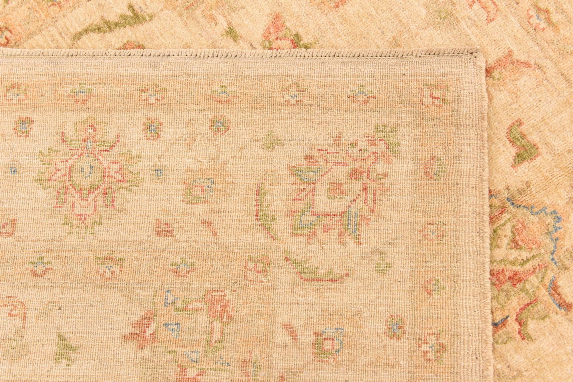 5' 6 x 7' 9 Hand Knotted Peshawar Ziegler Rug