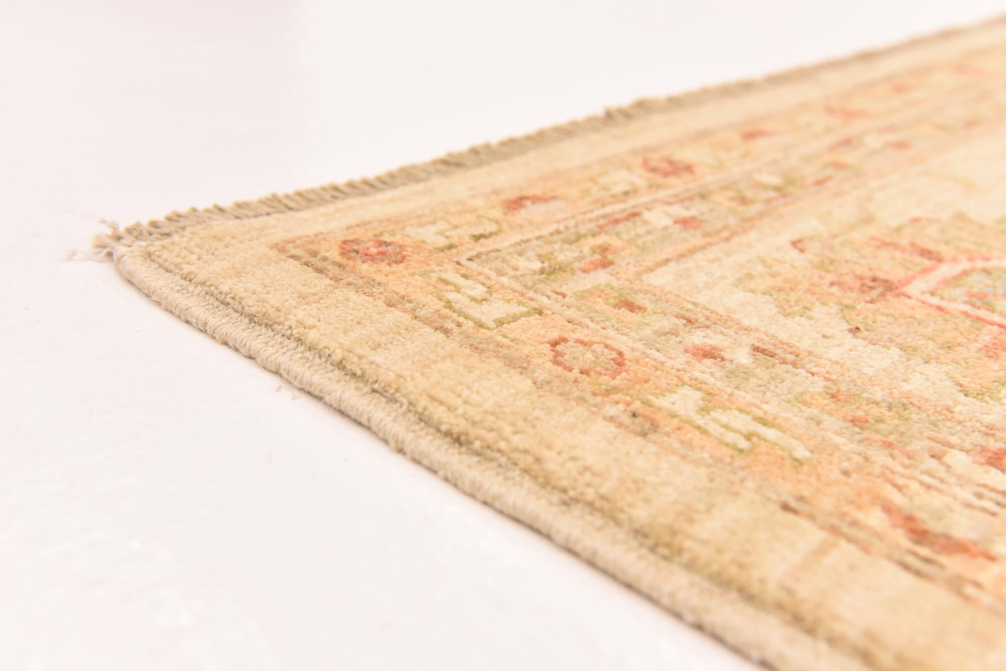 6' 8 x 8' 3 Hand Knotted Peshawar Ziegler Rug