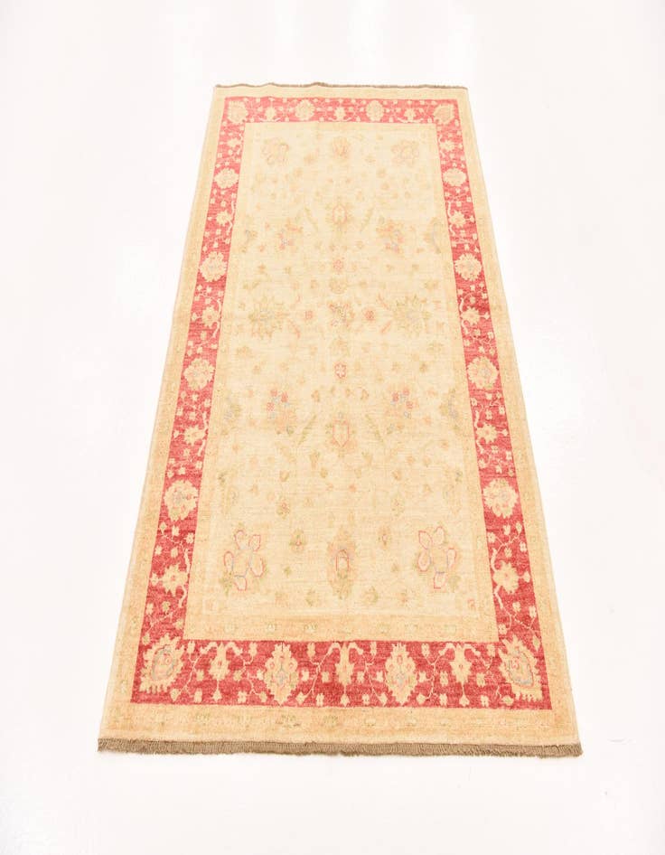 Detail image of 4' 1 x 5' 9 Hand Knotted Peshawar Ziegler Rug