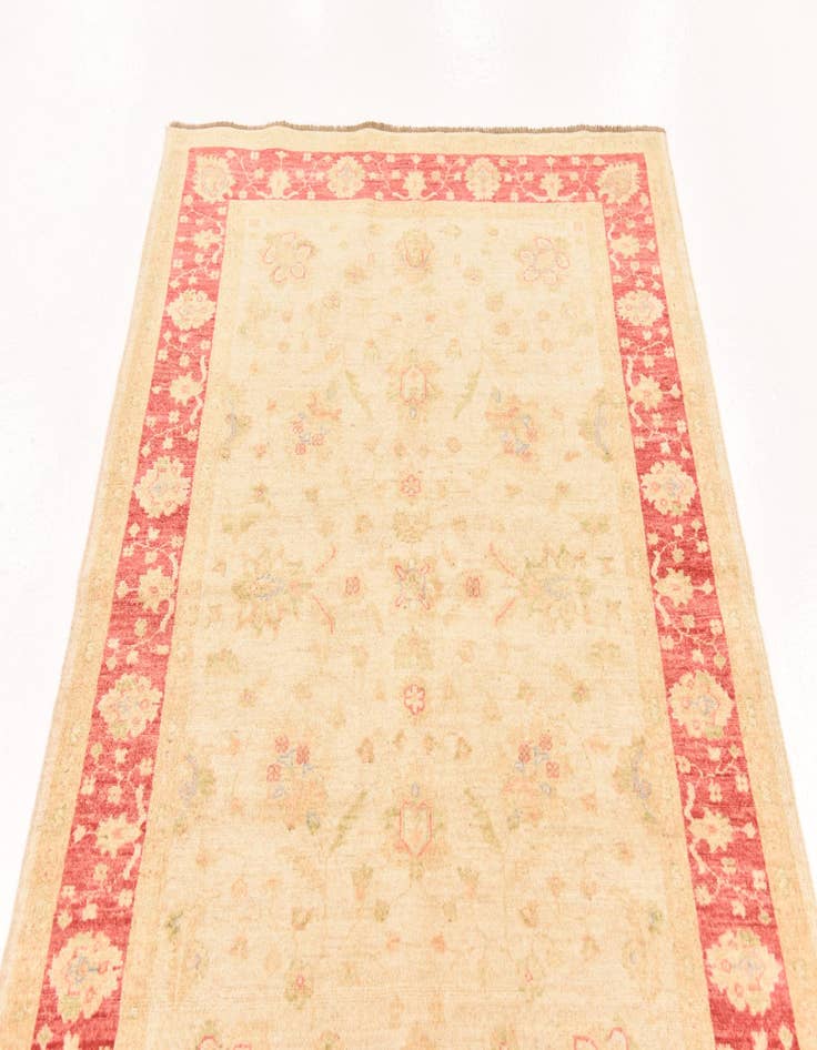 Detail image of 4' 1 x 5' 9 Hand Knotted Peshawar Ziegler Rug