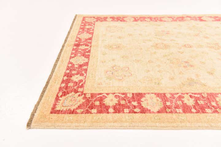 4' 1 x 5' 9 Hand Knotted Peshawar Ziegler Rug