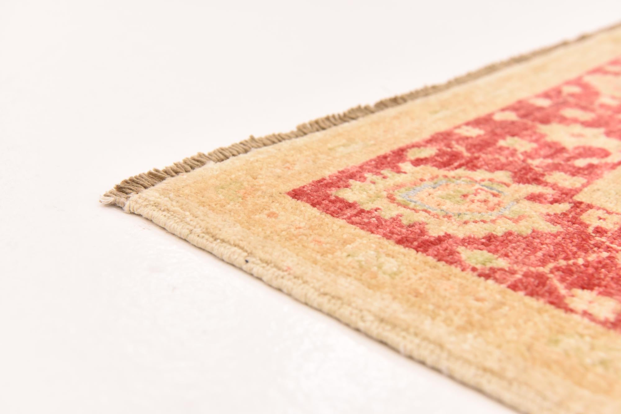 4' 1 x 5' 9 Hand Knotted Peshawar Ziegler Rug