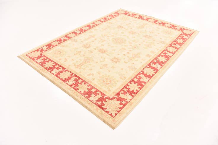 Vue détaillée : 180cm x 240cm Noué main Peshawar Ziegler Tapis