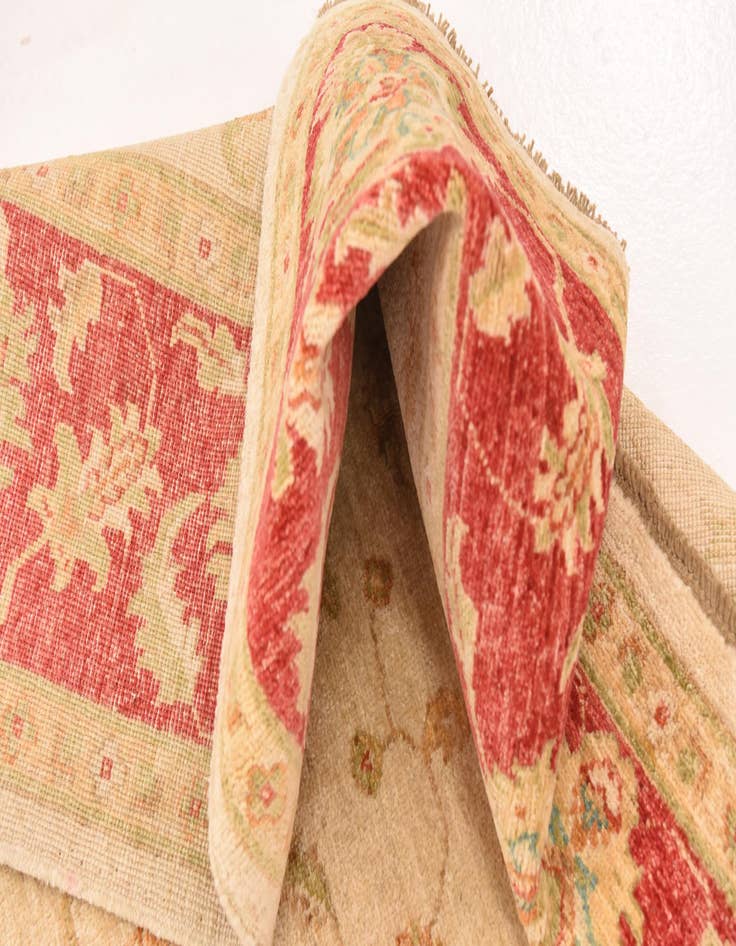 Detail image of 6' 7 x 8' 1 Hand Knotted Peshawar Ziegler Rug