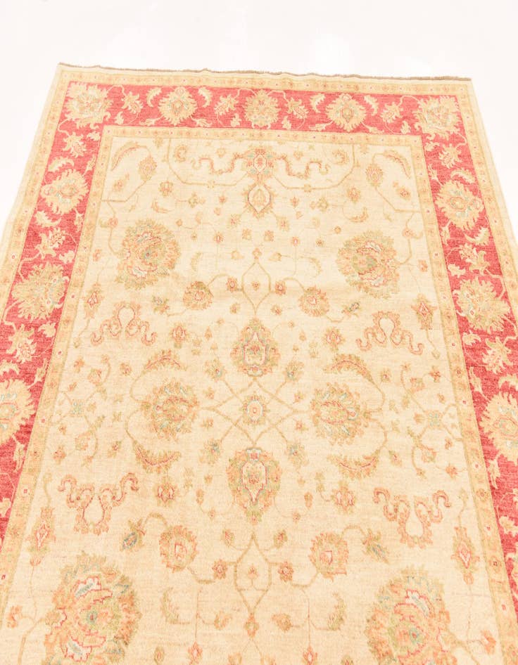 Detail image of 6' 7 x 8' 1 Hand Knotted Peshawar Ziegler Rug