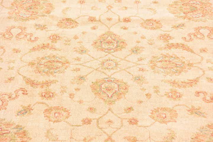 6' 7 x 8' 1 Hand Knotted Peshawar Ziegler Rug