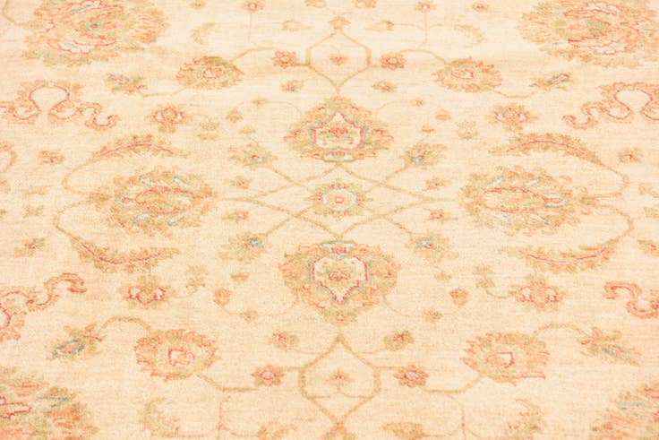Detail image of 6' 7 x 8' 1 Hand Knotted Peshawar Ziegler Rug