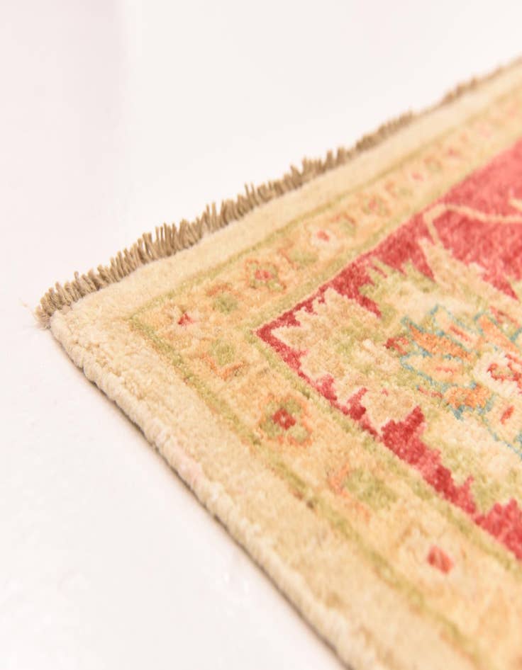 Detail image of 6' 7 x 8' 1 Hand Knotted Peshawar Ziegler Rug