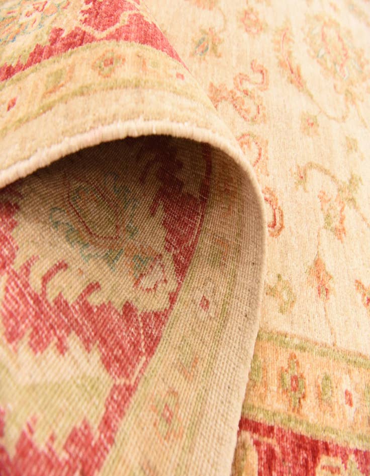 Detail image of 6' 7 x 8' 1 Hand Knotted Peshawar Ziegler Rug