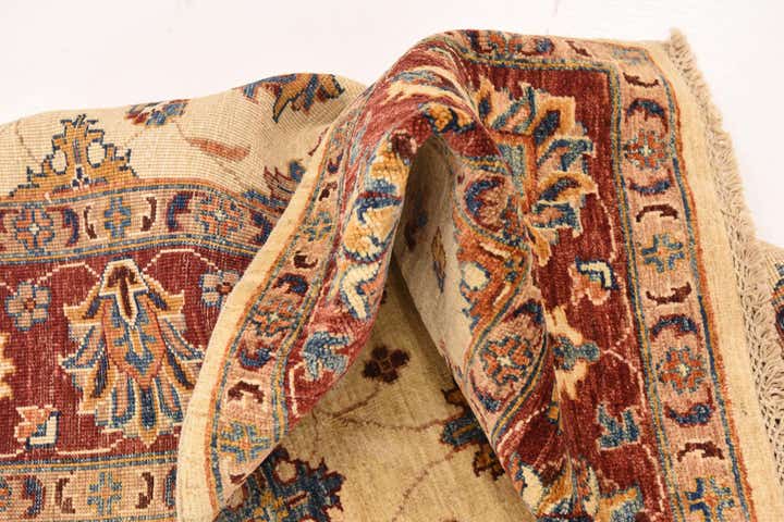 5' 3 x 6' 10 Hand Knotted Peshawar Ziegler Rug
