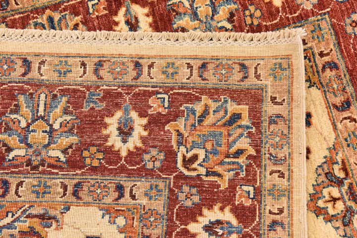 5' 3 x 6' 10 Hand Knotted Peshawar Ziegler Rug