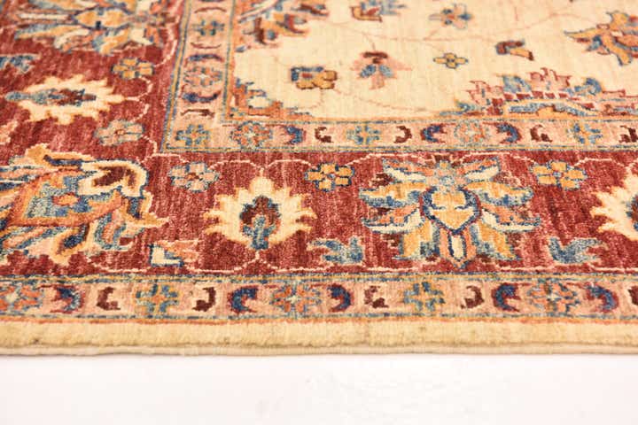 5' 3 x 6' 10 Hand Knotted Peshawar Ziegler Rug