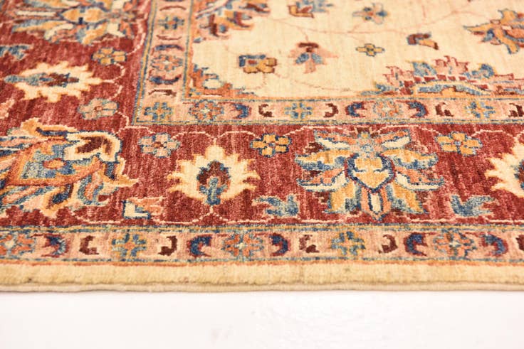 Detail image of 5' 3 x 6' 10 Hand Knotted Peshawar Ziegler Rug