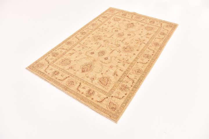 4' x 6' Hand Knotted Peshawar Ziegler Rug