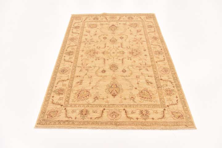 4' x 6' Hand Knotted Peshawar Ziegler Rug
