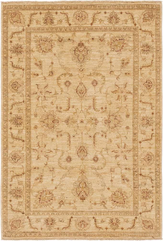 4' x 6' Hand Knotted Peshawar Ziegler Rug