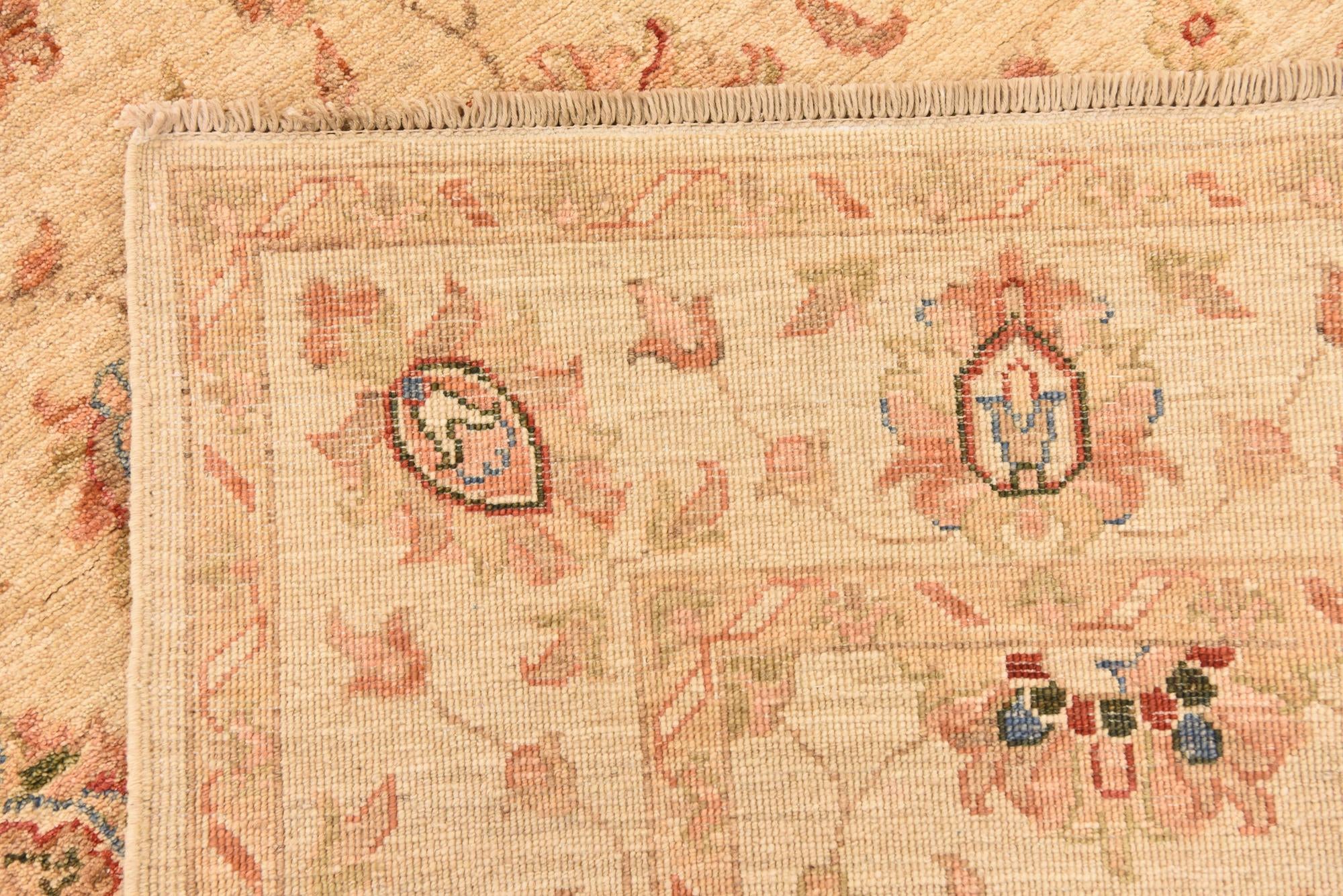 4' x 6' Hand Knotted Peshawar Ziegler Rug