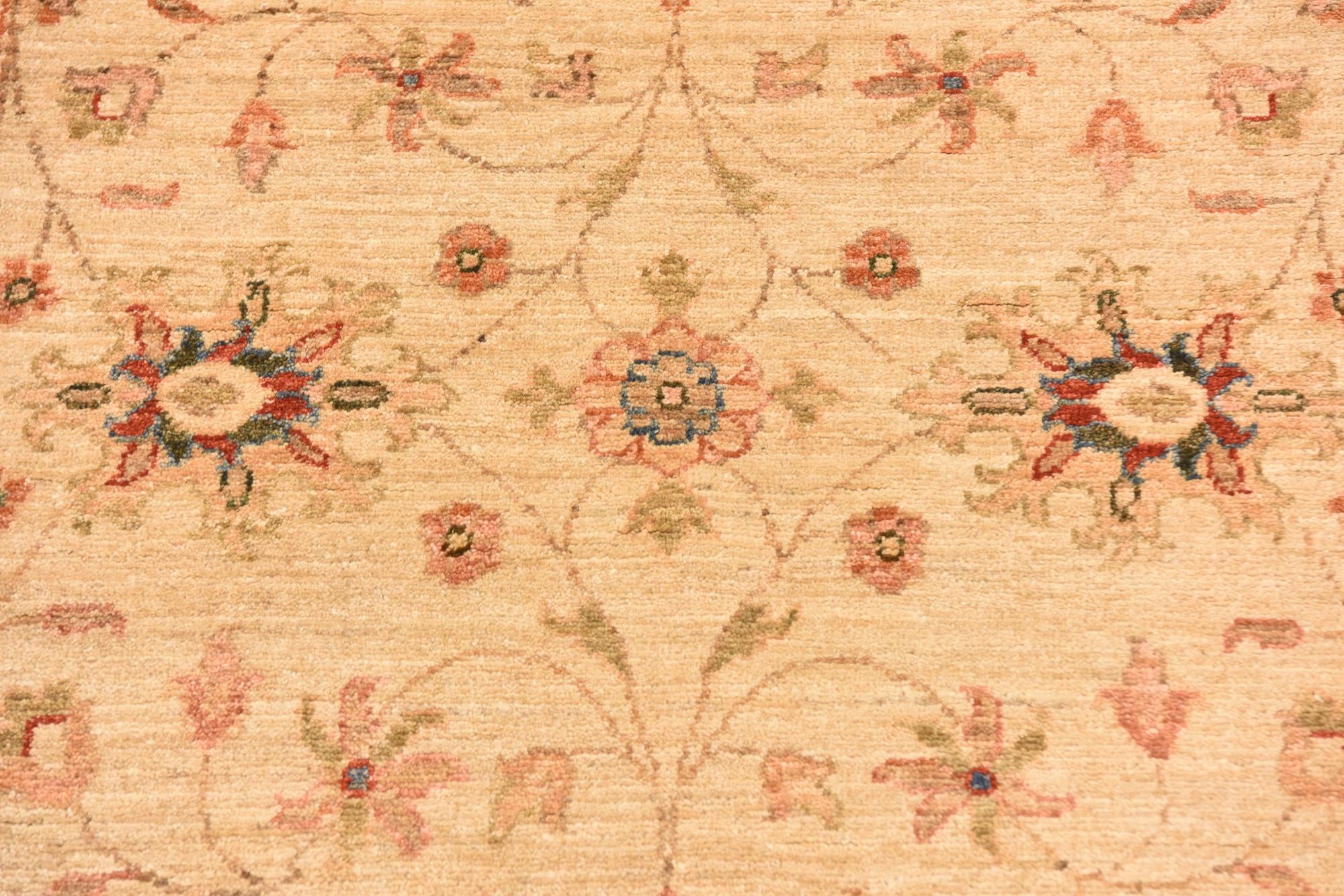 4' x 6' Hand Knotted Peshawar Ziegler Rug