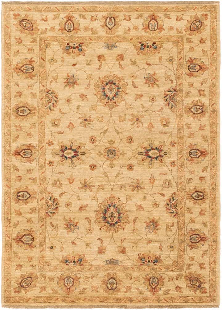 4' x 6' Hand Knotted Peshawar Ziegler Rug