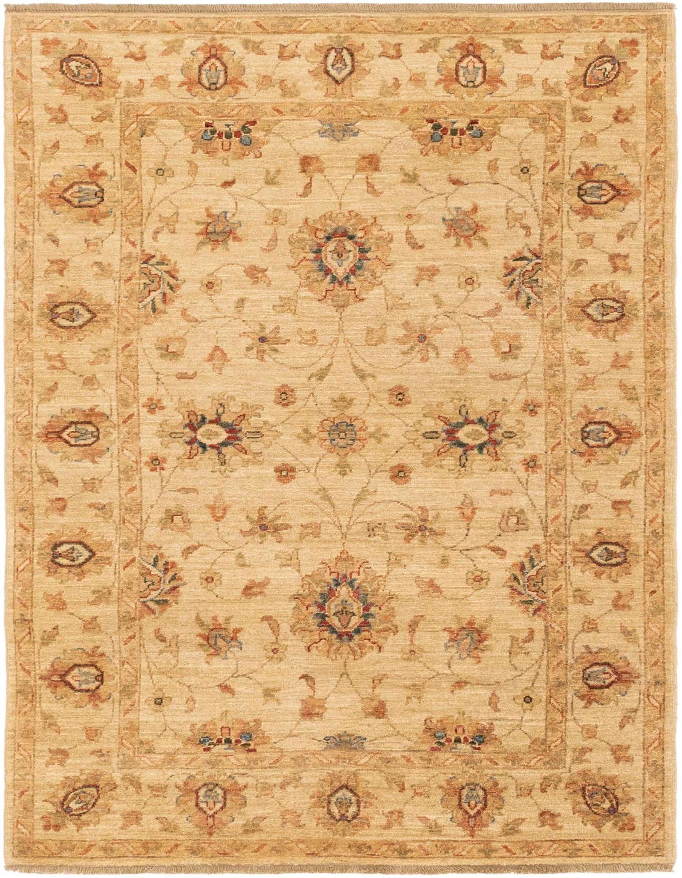 4' x 6' Hand Knotted Peshawar Ziegler Rug